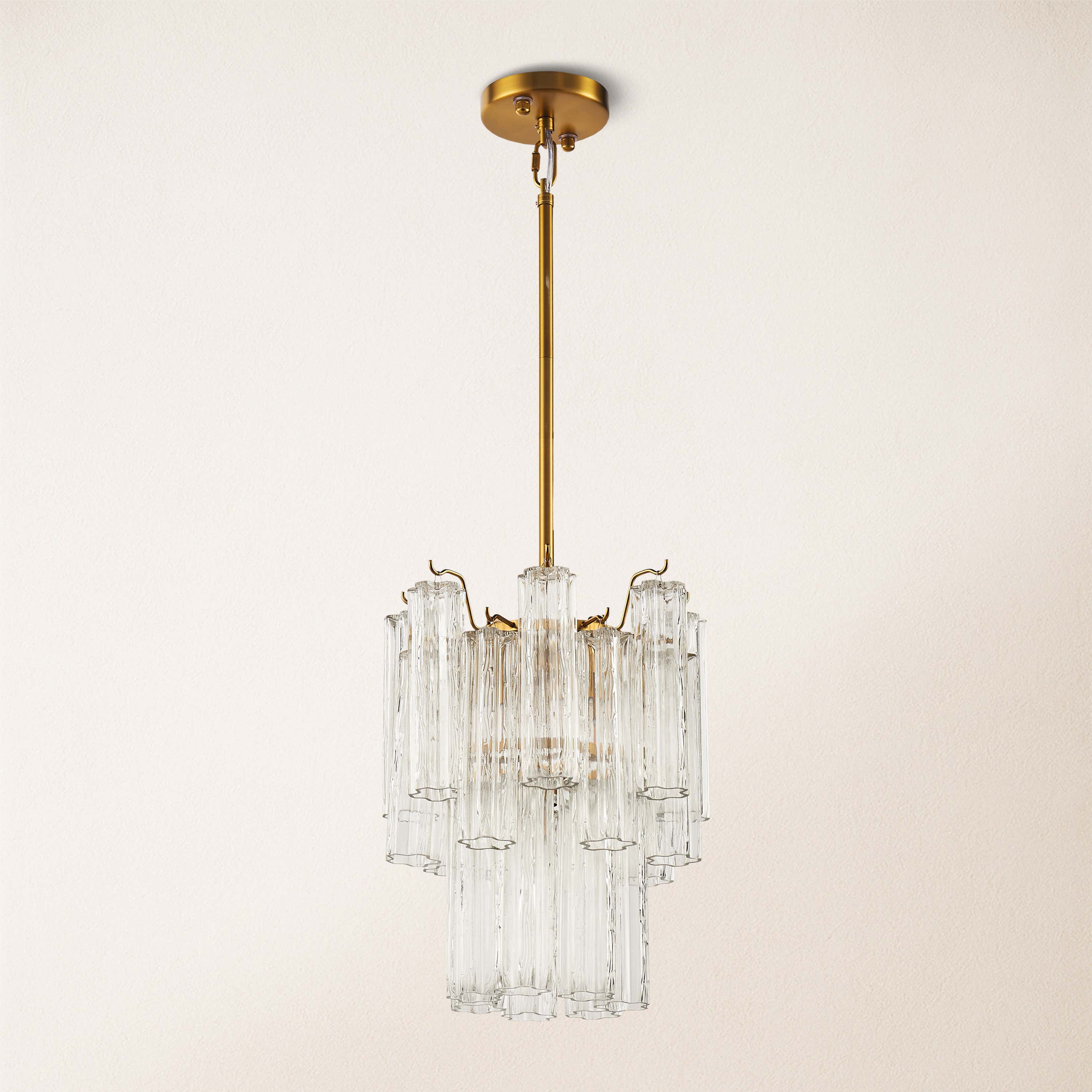 Dawel Glass Round Chandelier 12"D