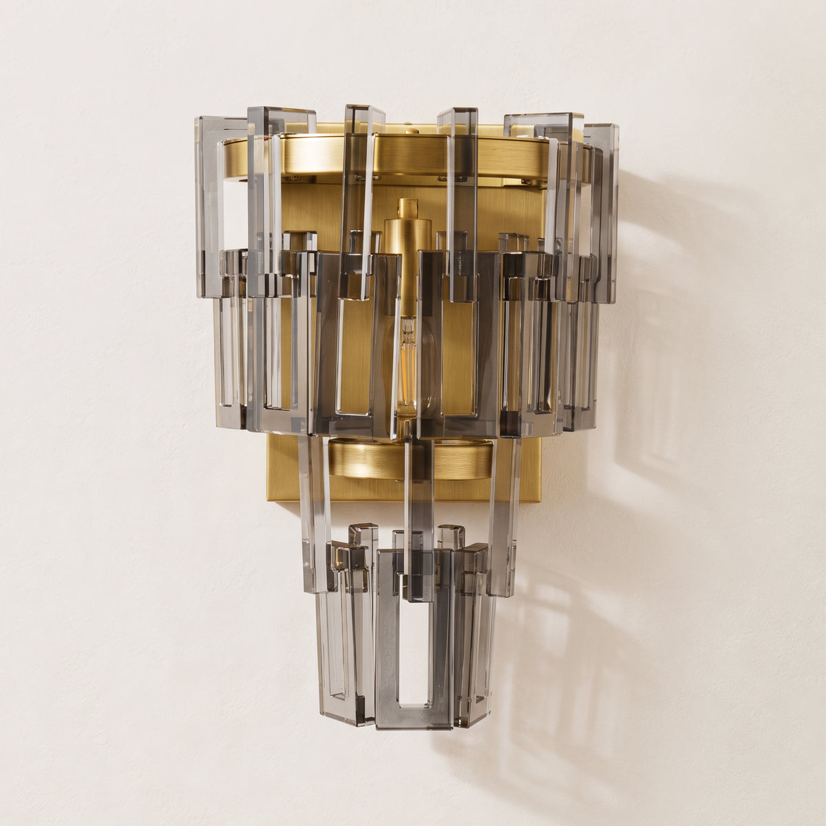 Cirelle Crystal Rectangular Wall Sconce 16.3"H 
