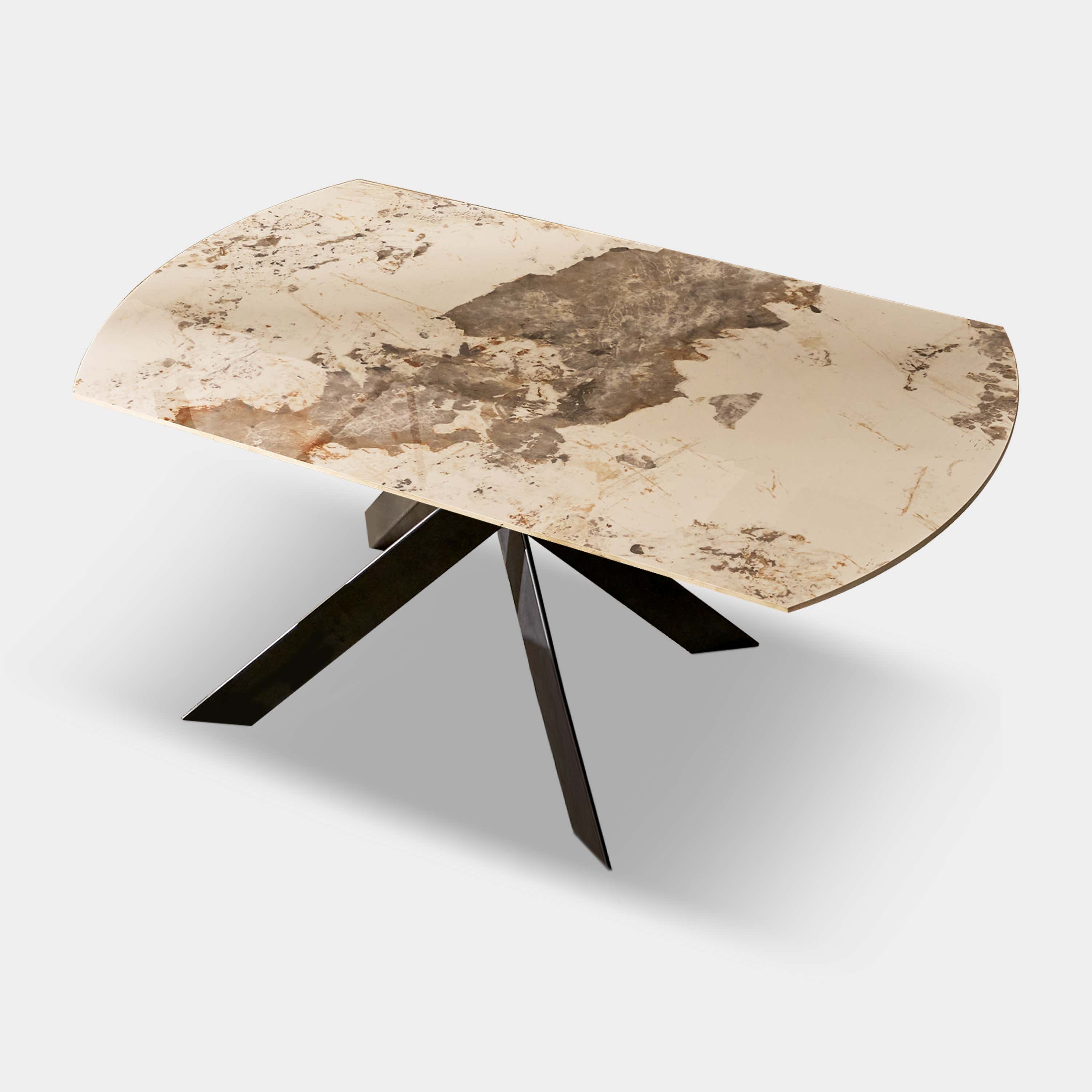 Labarthe Extended Rectangular Sintered Stone Dining Table 63"-95"