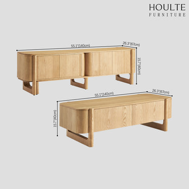 Silas Extendable TV Stand and Coffee Table Set