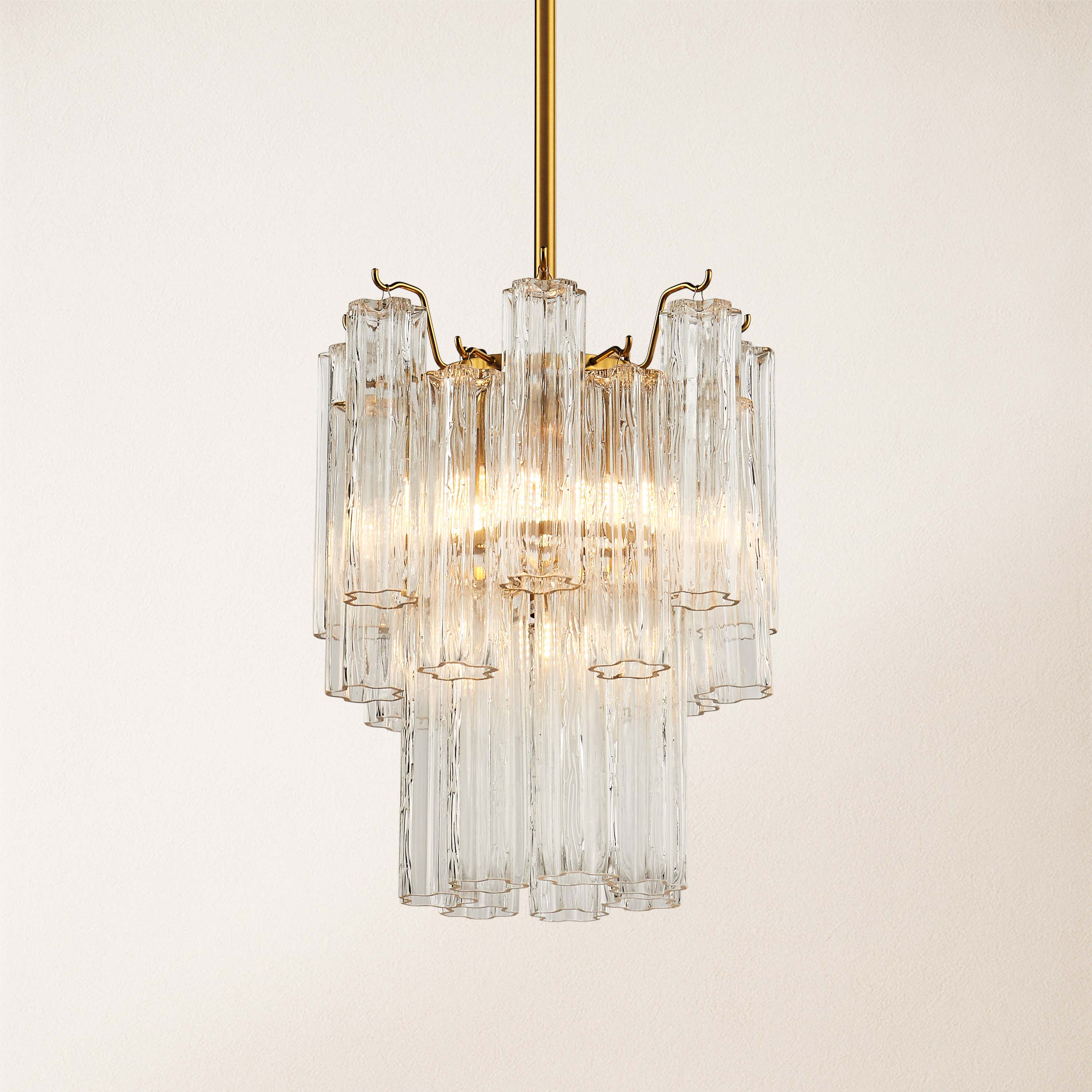 Dawel Glass Round Chandelier 12"D