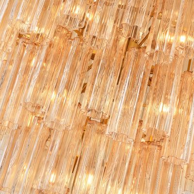 Lumeris Glass Cascade Chandelier 36"D