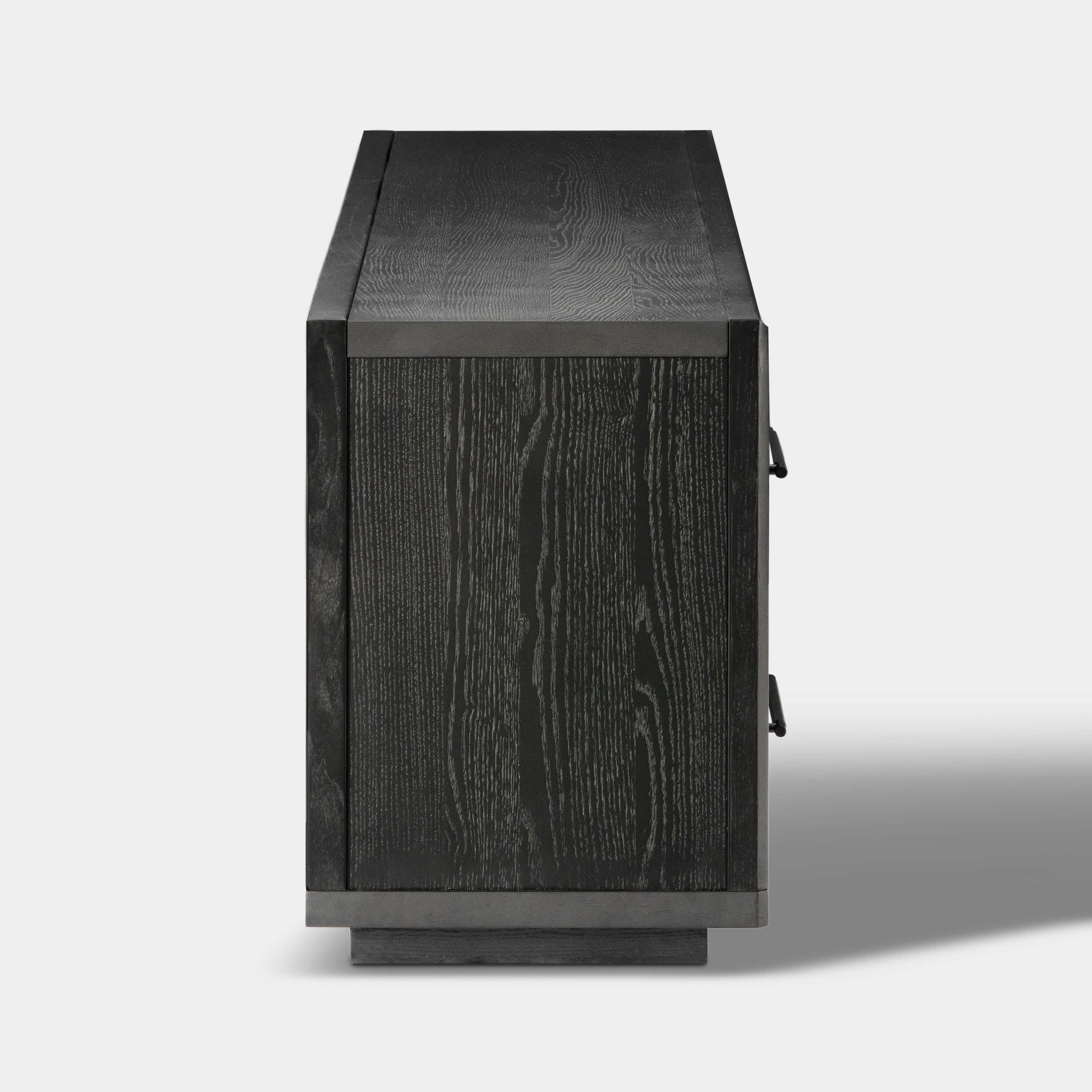 Alvar Oak Media Console and Sideboard Set