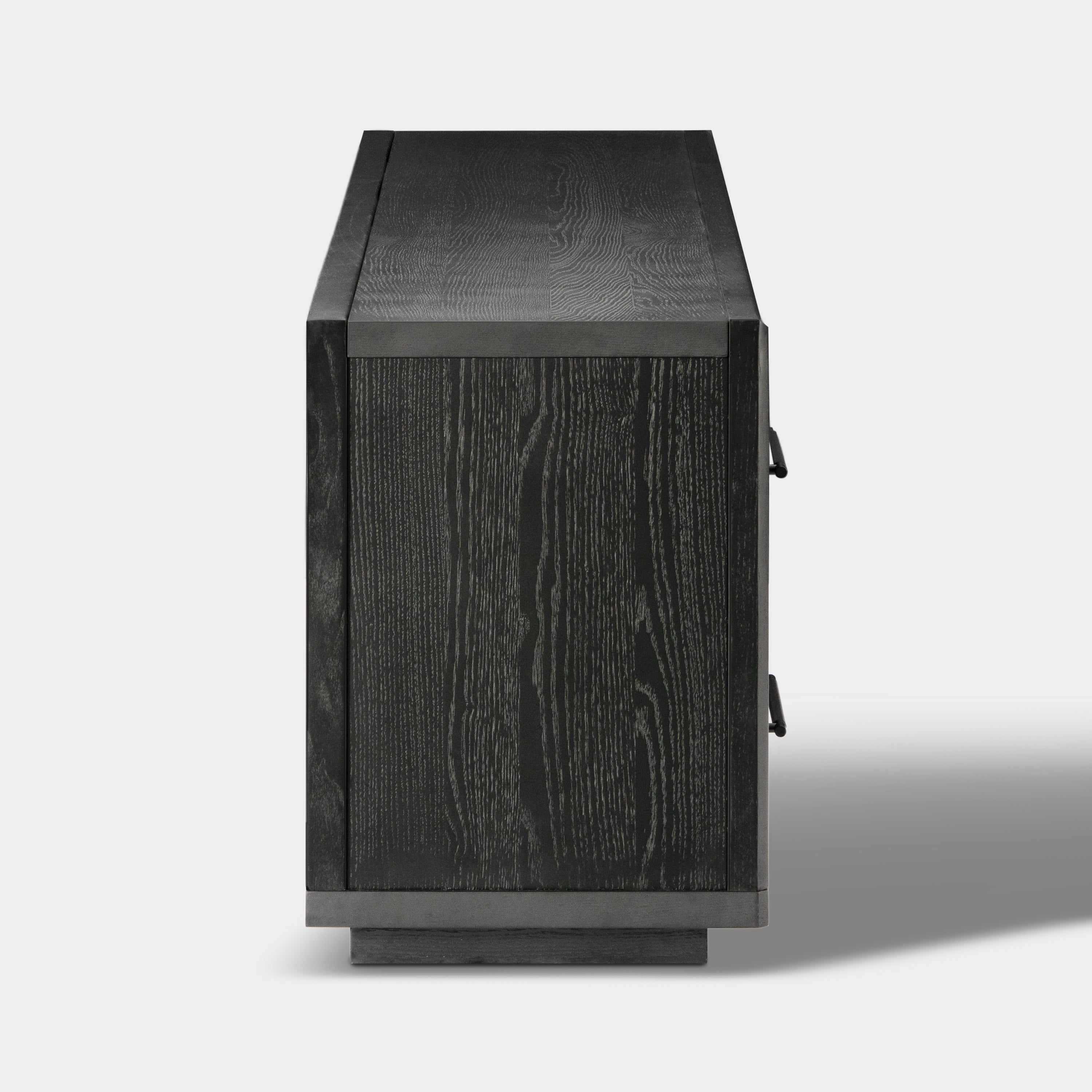 Alvar Oak Media Console and Sideboard Set