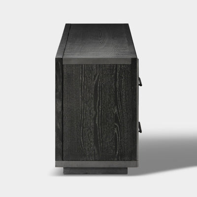 Alvar Oak Media Console and Sideboard Set