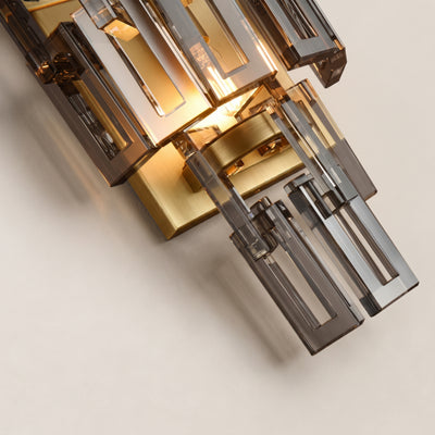 Cirelle Crystal Rectangular Wall Sconce 16.3"H 