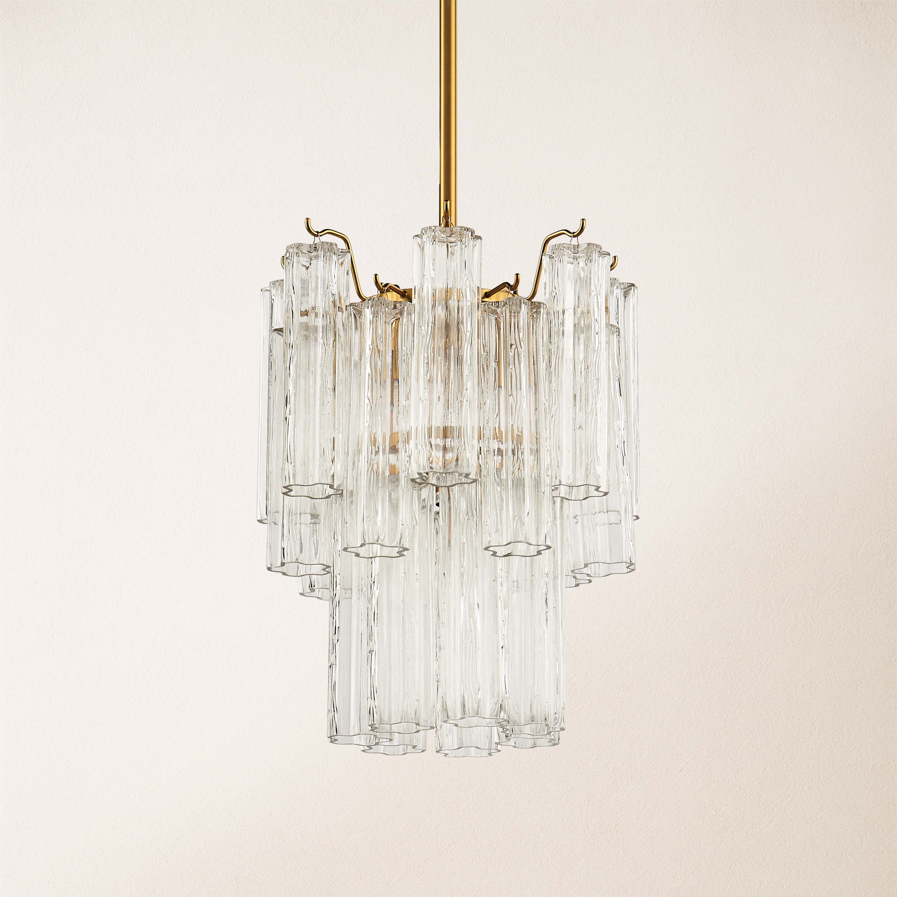 Dawel Glass Round Chandelier 12"D