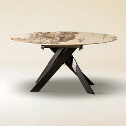 Labarthe Round Sintered Stone Dining Table 63