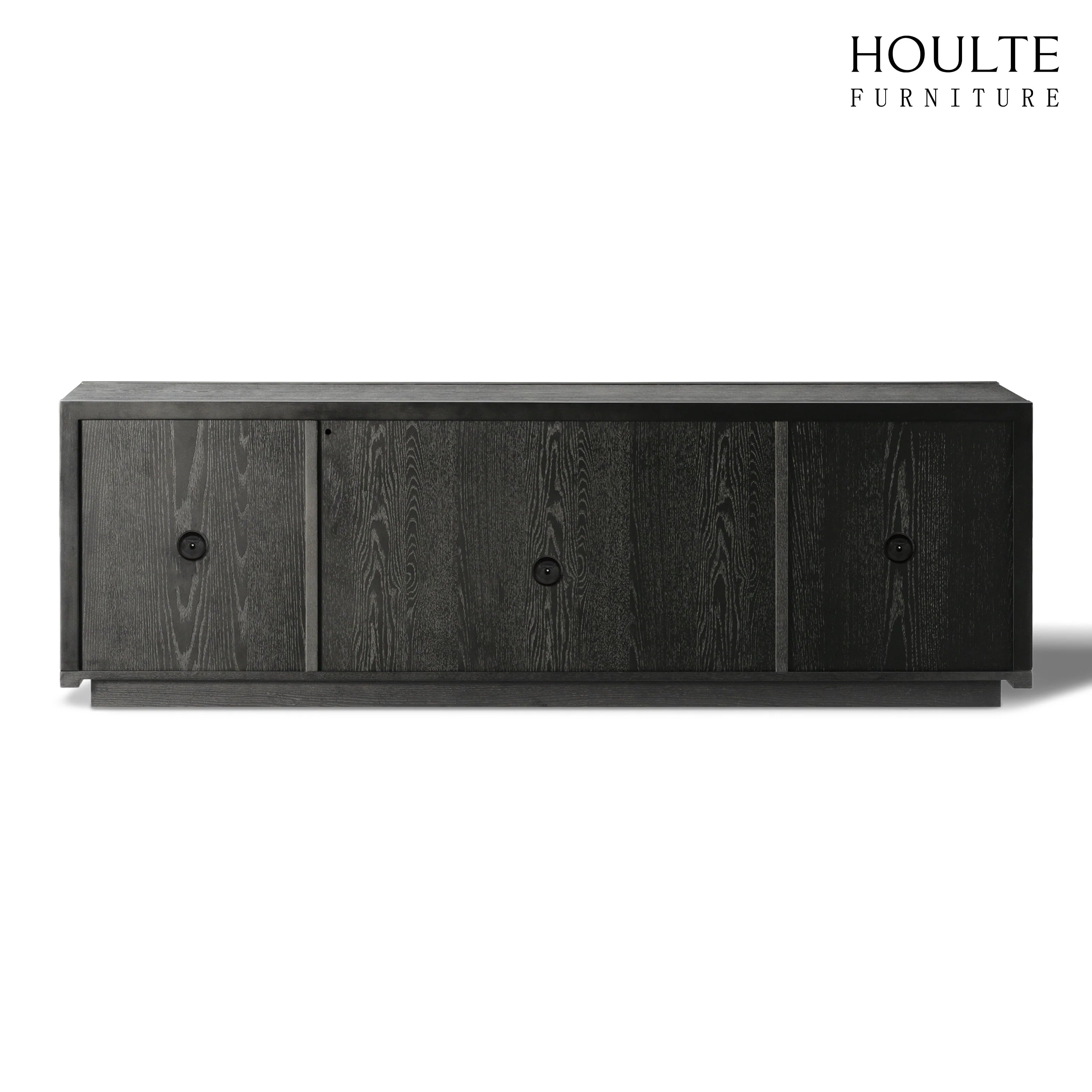 Alvar Oak Media Console and  64" Sideboard