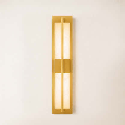 Caelum Alabaster Cuboid Wall Sconce