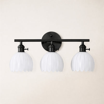 Orbixa Milky Glass 3-Lights Wall Sconce 18.8"W