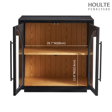 Alvar Arched 31.5″  Oak Storage Cabinet