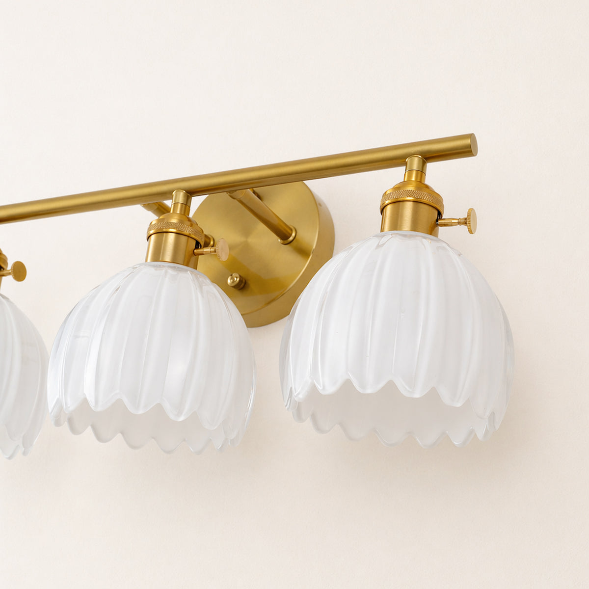 Orbixa Milky Glass 3-Lights Wall Sconce 18.8"W