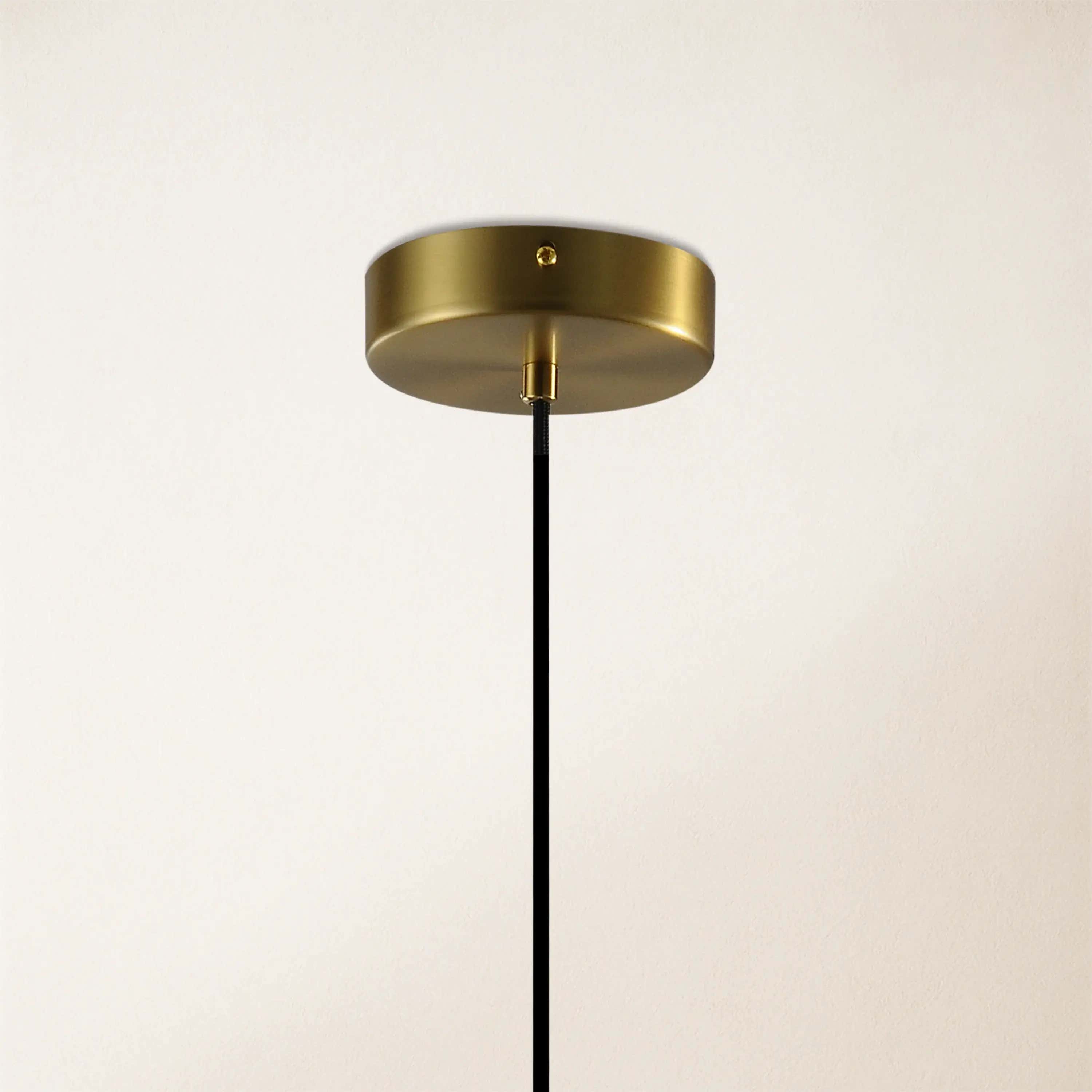 Ares Alabaster Water-Drop Pendant 6"D