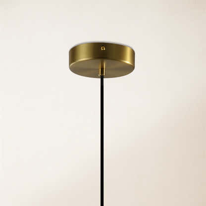 Ares Alabaster Water-Drop Pendant 6"D