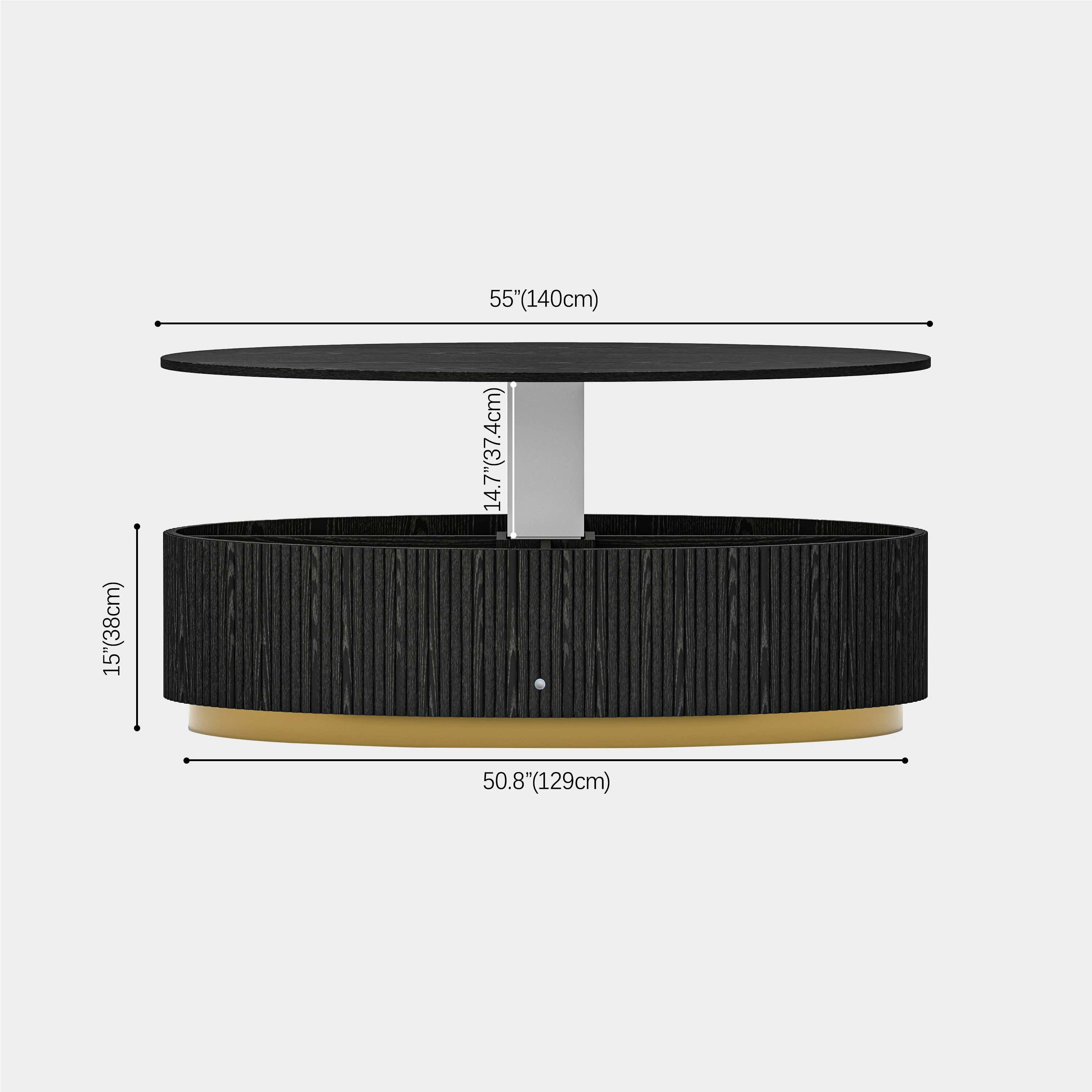 Holton Oak Media Console And Coffee Table Set