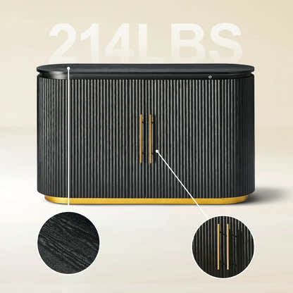 Holton Oak Media Console And Sideboard Set