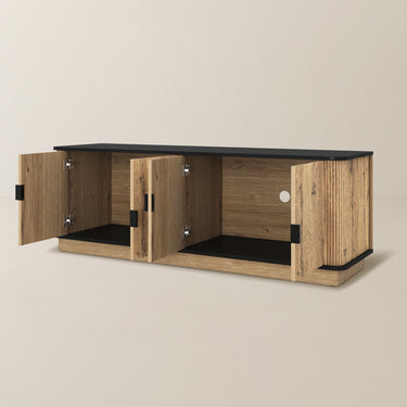 Bedenac Natural Wood Media Console 55"