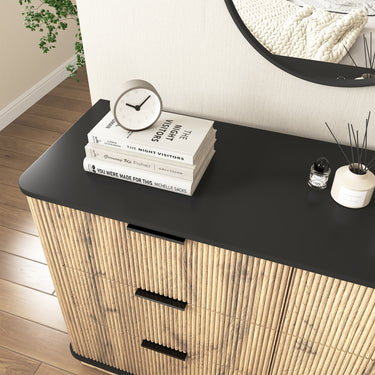 Bedenac Natural Wood Media Console 55"