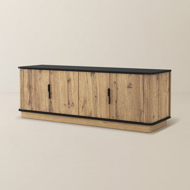 Bedenac Natural Wood Media Console 55"