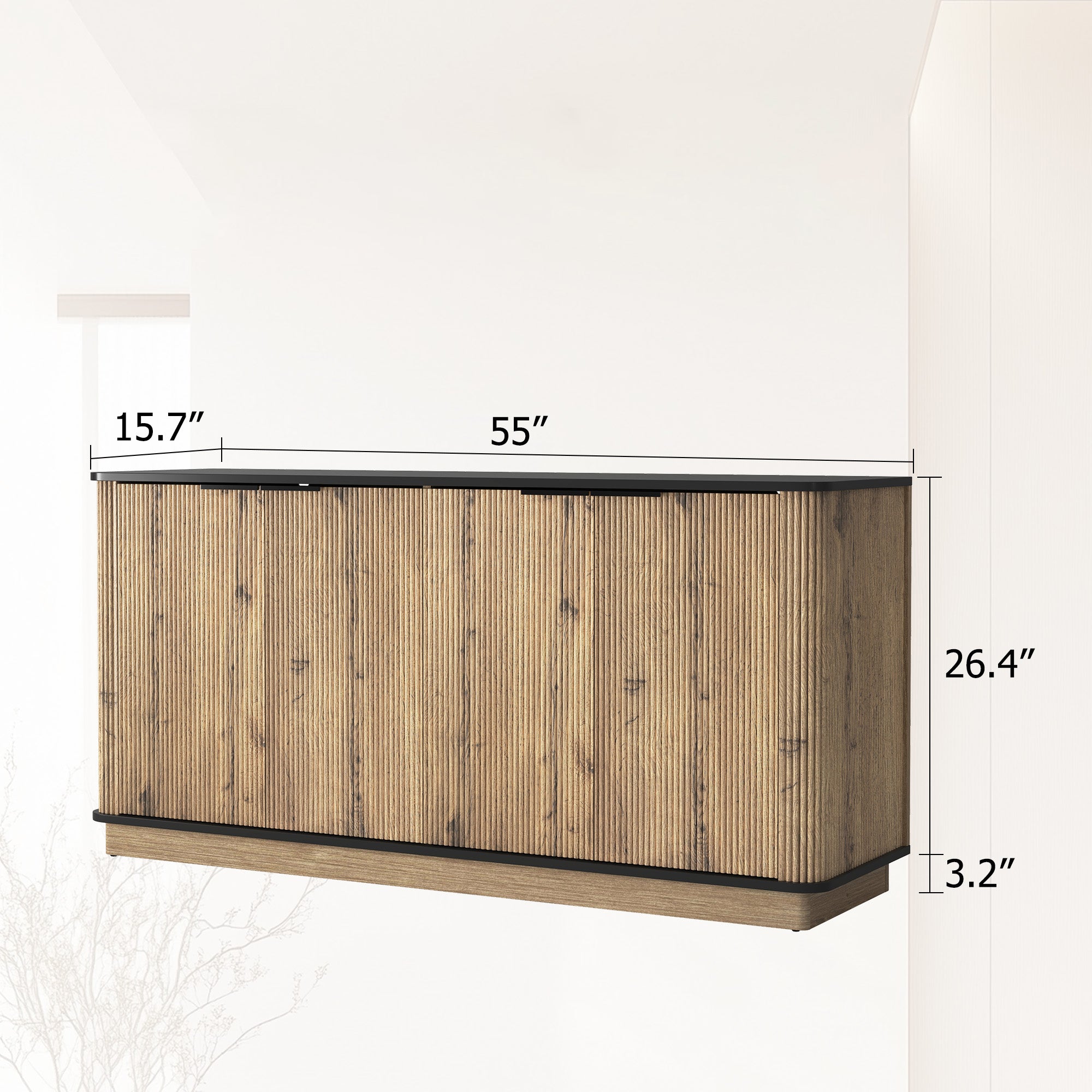Bedenac Natural Wood Sideboard 60"
