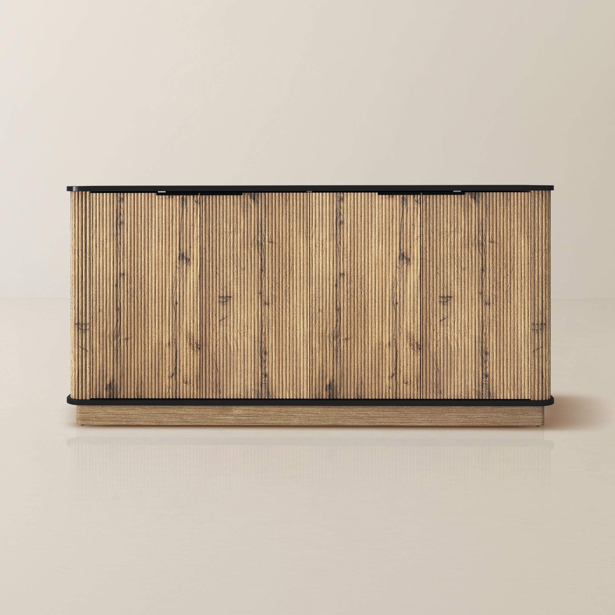 Bedenac Sideboard aus Naturholz, 152,4 cm