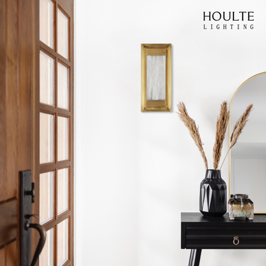 Bravura Alabaster Wall Sconce 15.7"H