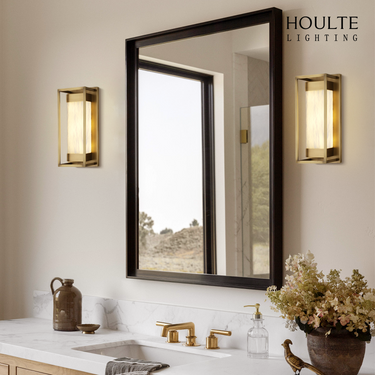 Bravura Alabaster Wall Sconce 15.7"H
