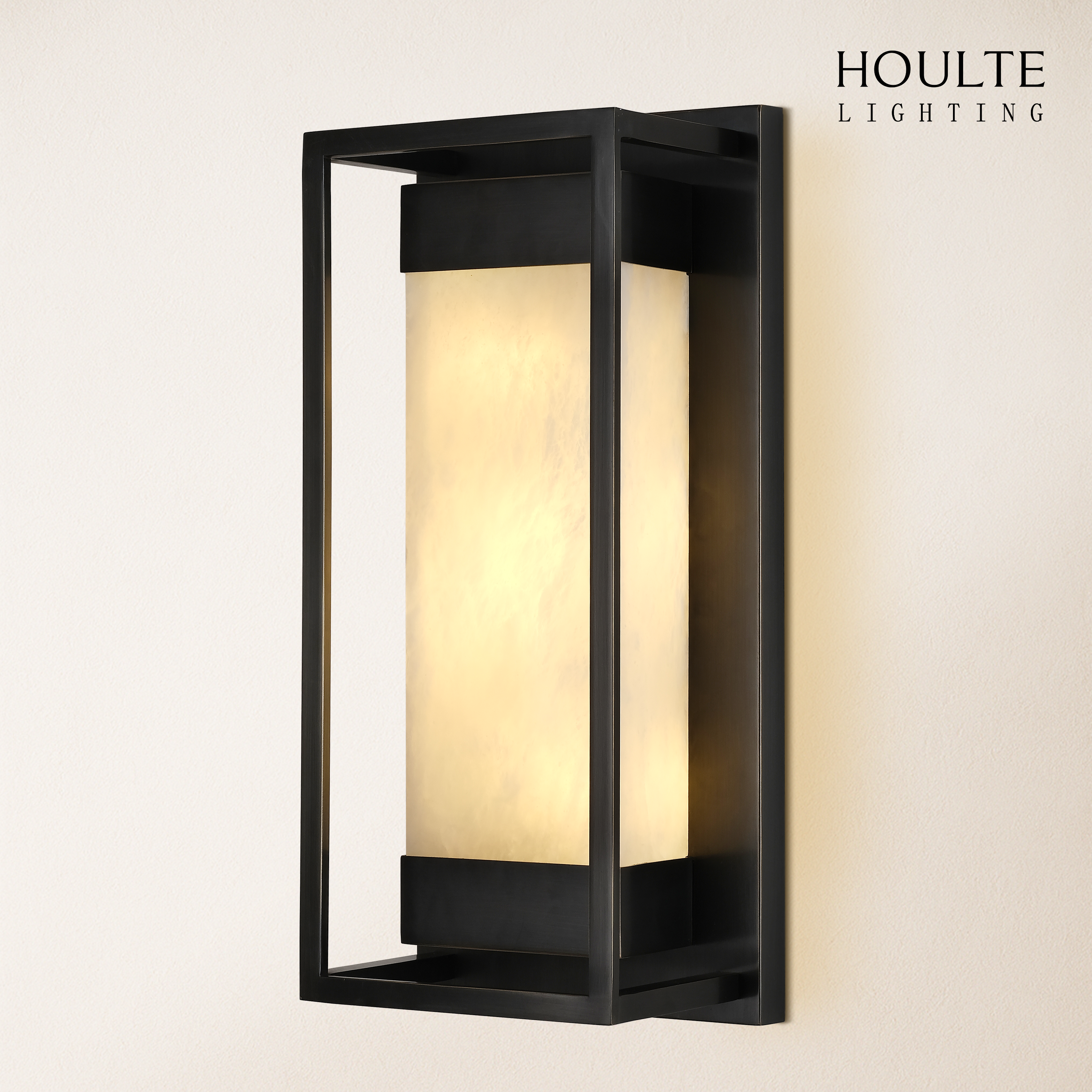 Bravura Alabaster Wall Sconce 15.7"H