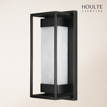 Bravura Alabaster Wall Sconce 15.7"H