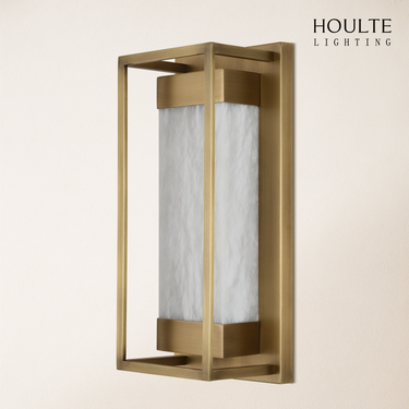 Bravura Alabaster Wall Sconce 15.7"H