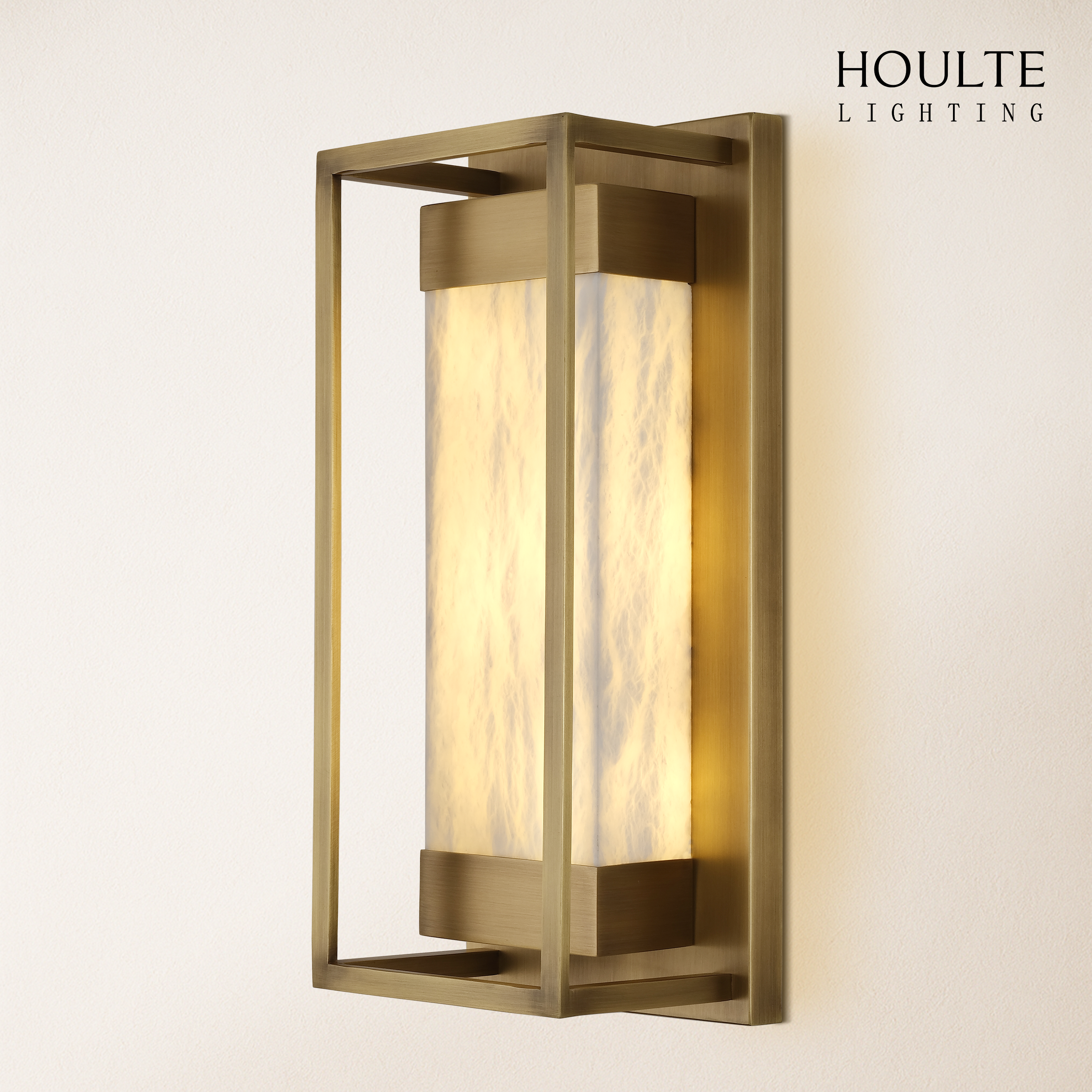 Bravura Alabaster Wall Sconce 15.7"H