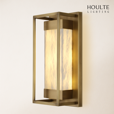 Bravura Alabaster Wall Sconce 15.7"H