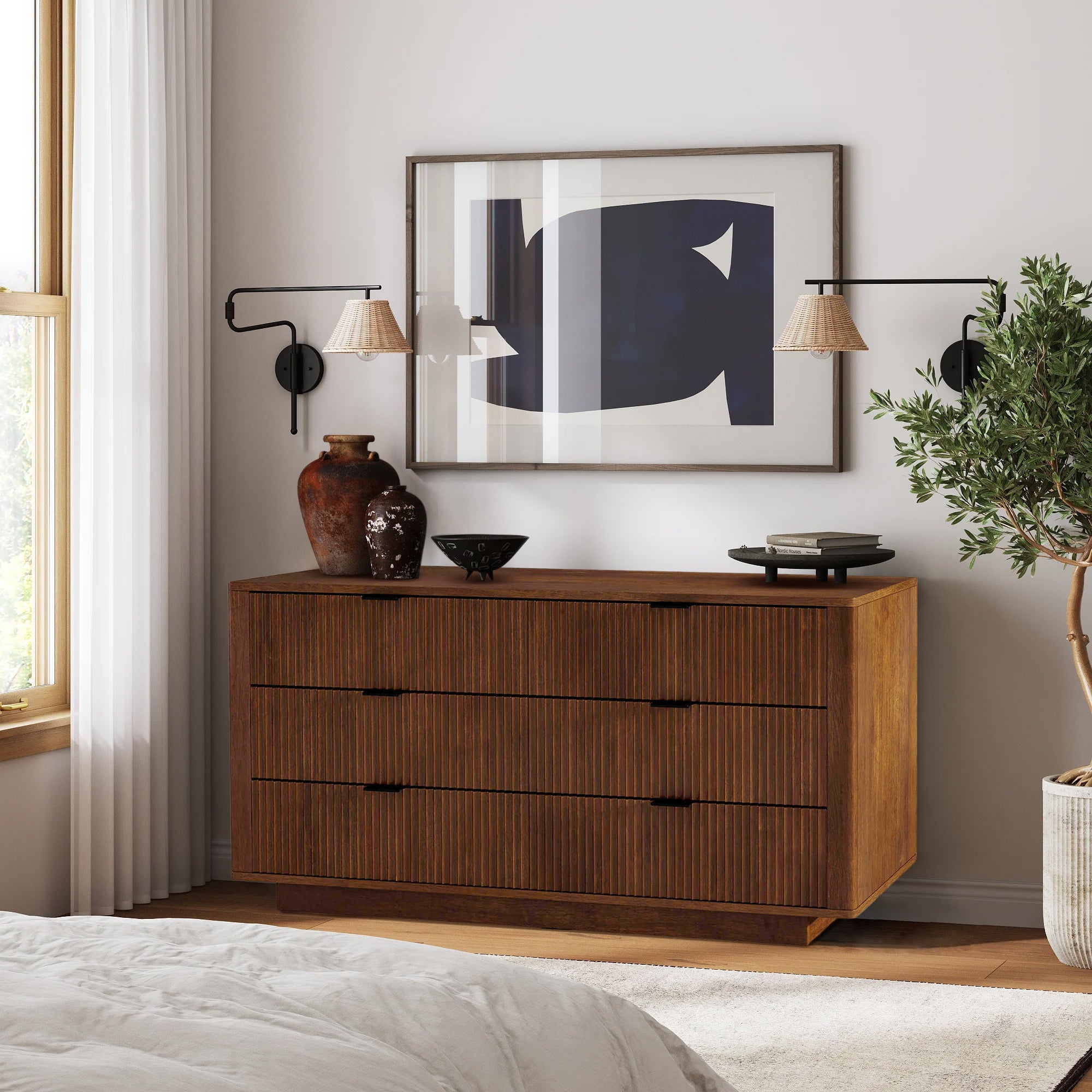 Buffet Mid-Century Sideboard 56"