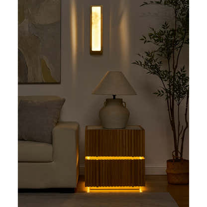 Isla Oak Sintered Stone Nightstand 20" W