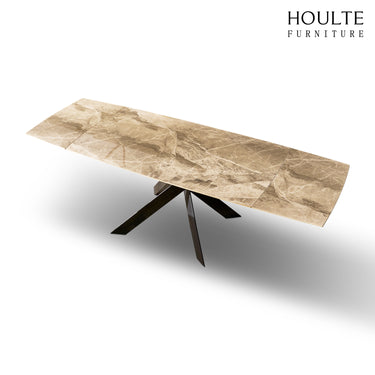 Labarthe Extended Rectangular Sintered Stone Dining Table 63"-95"