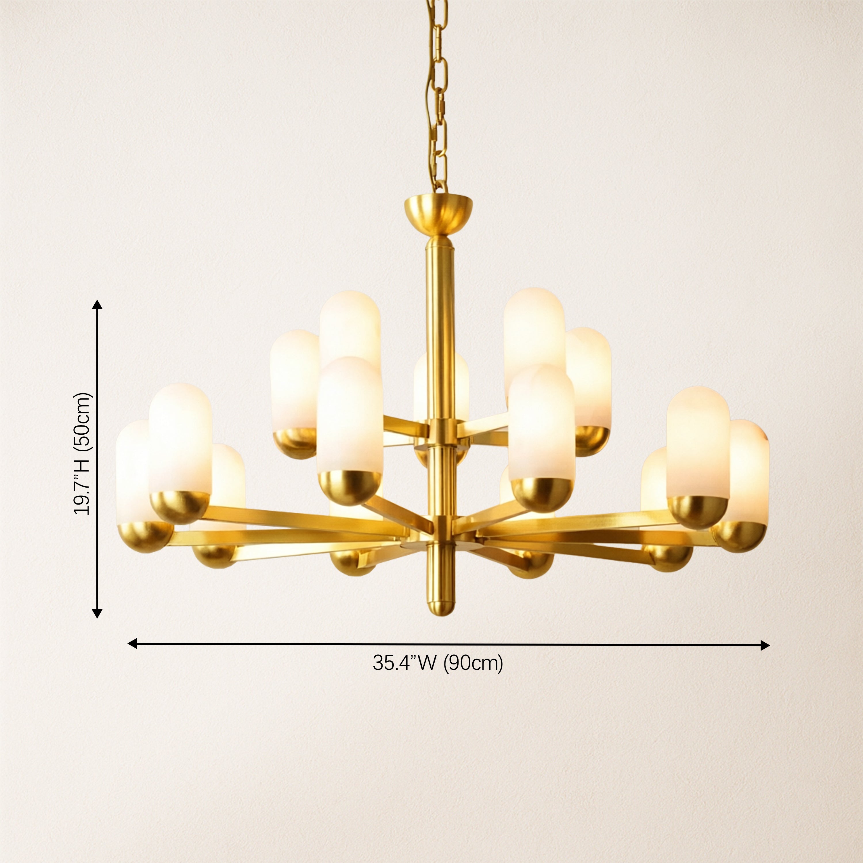 Noctra Alabaster Chandelier