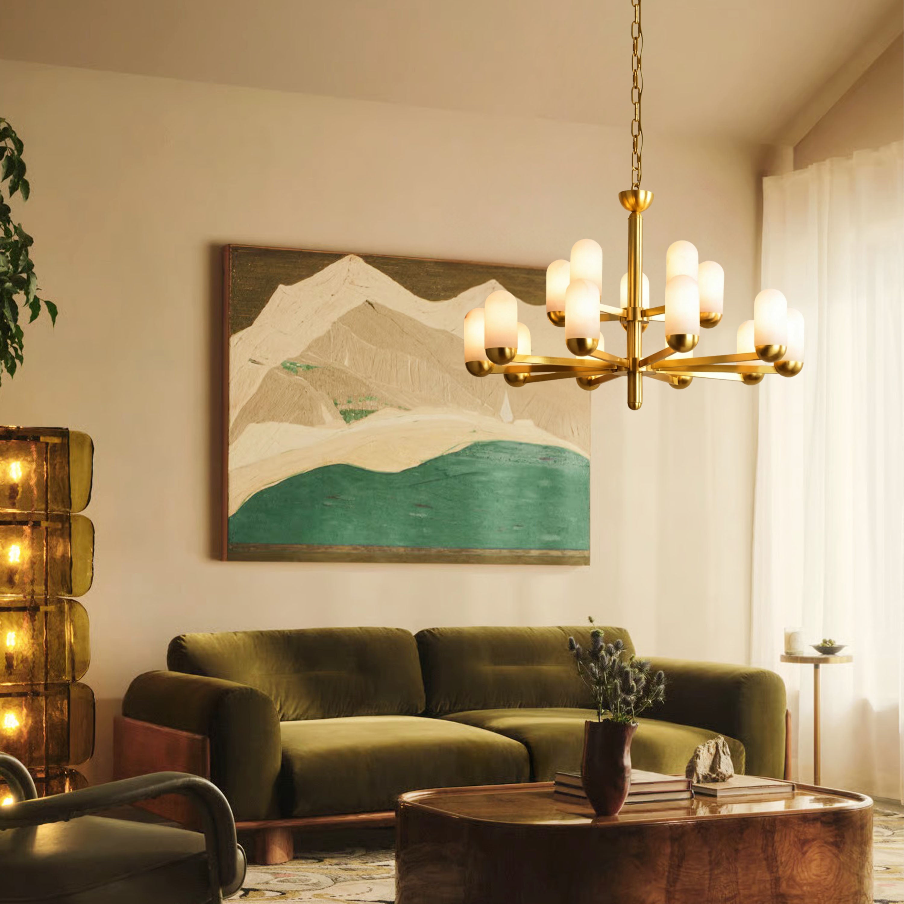 Noctra Alabaster Chandelier
