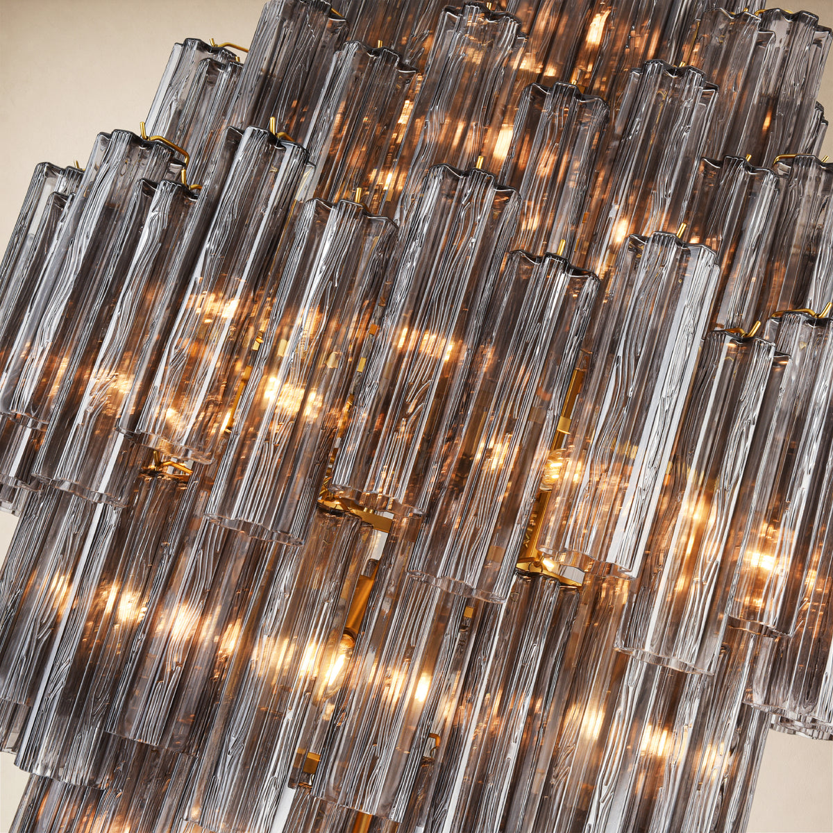 Lumeris Glass Cascade Chandelier 36"D