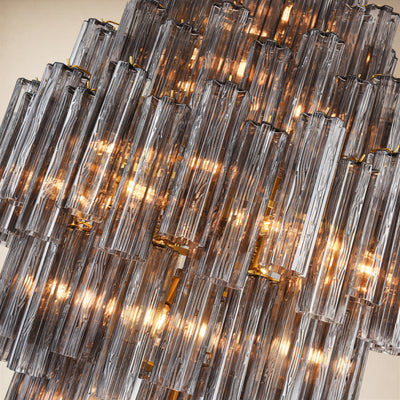 Lumeris Glass Cascade Chandelier 36"D