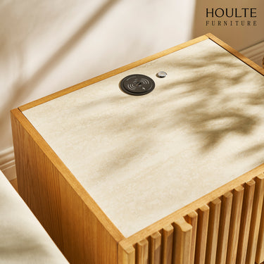 Isla Oak Nightstand 19.7" W
