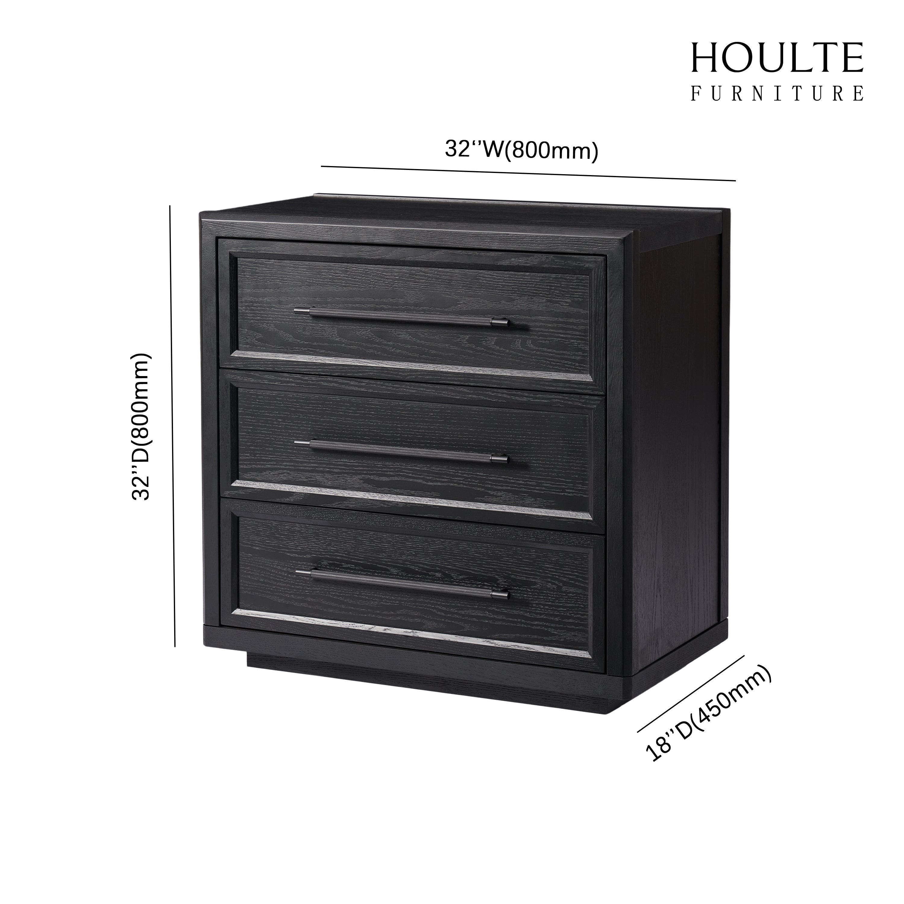 Alvar Oak 3-Drawer Chest