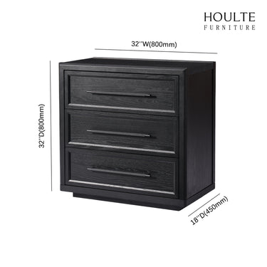 Alvar Oak 3-Drawer Chest