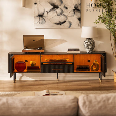 Holton Oak Media Console 80"W
