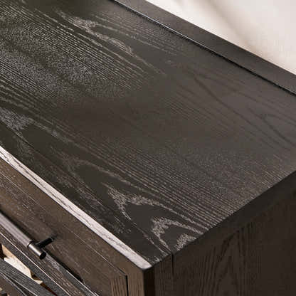 Alvar Arched 32" Oak Storage Cabinet with Drawers