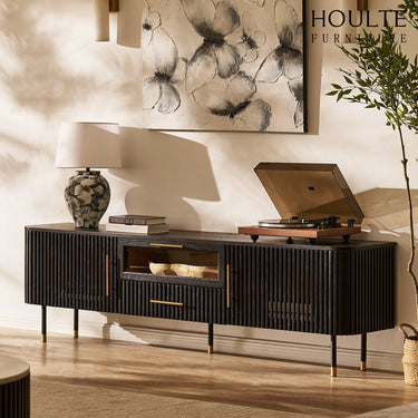 Holton Oak Media Console 80"W