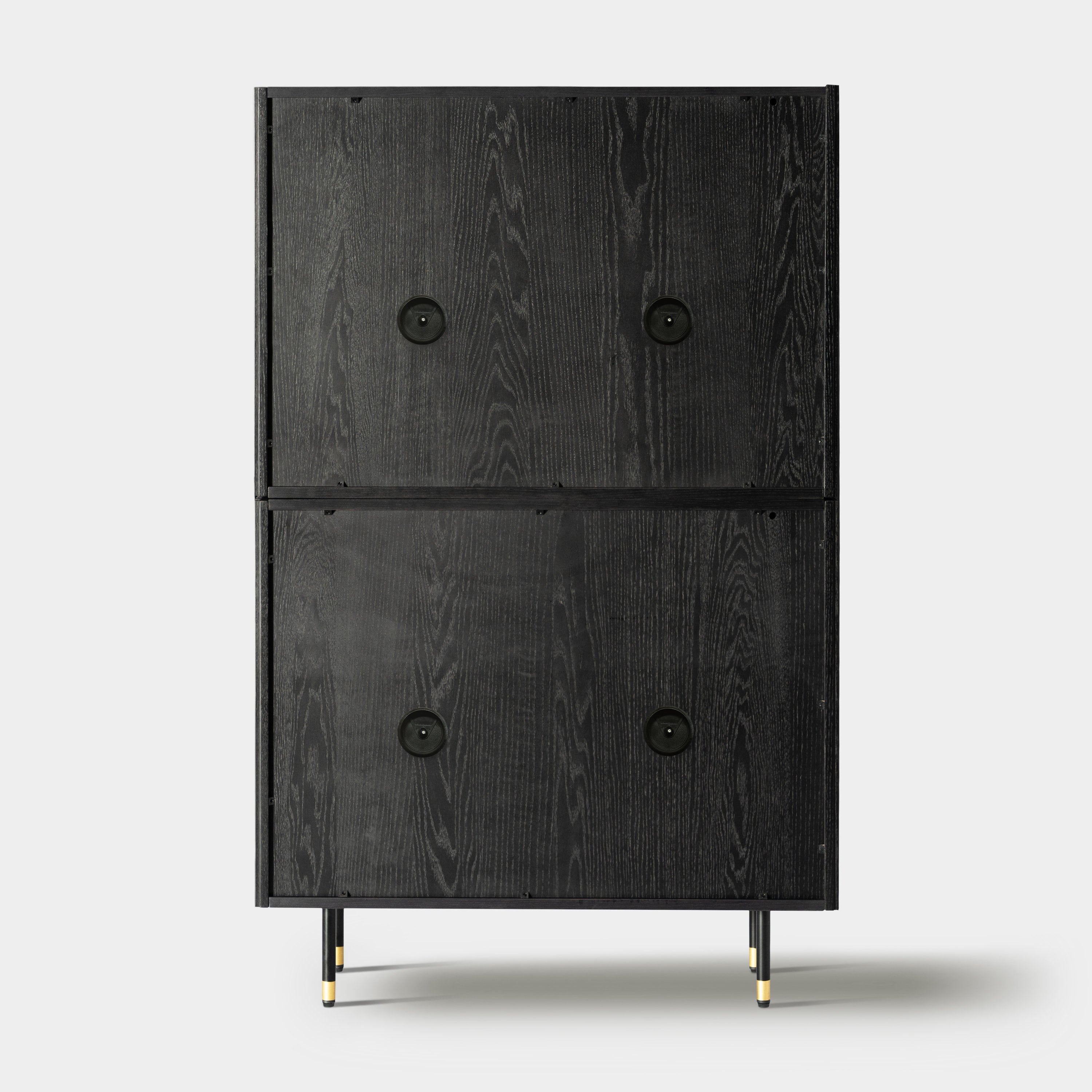 Ewan 66.7″H Oak Vertical Combination Cabinet(Set of 2)