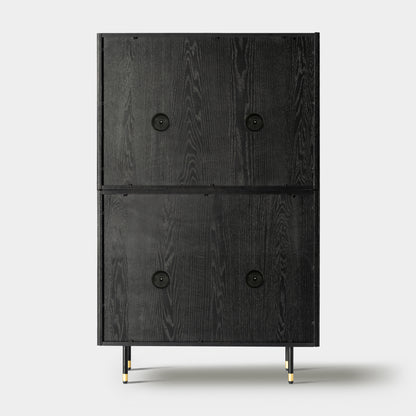 Ewan 66.7″H Oak Vertical Combination Cabinet(Set of 2)