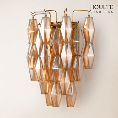 Celestial Drop Glass Wall Sconce 19.6"H