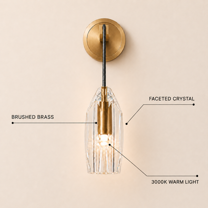Lucentra Crystal Wall Sconce